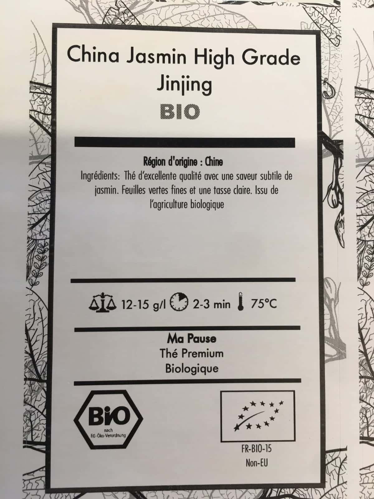 China Jasmin High Grade Jinjing